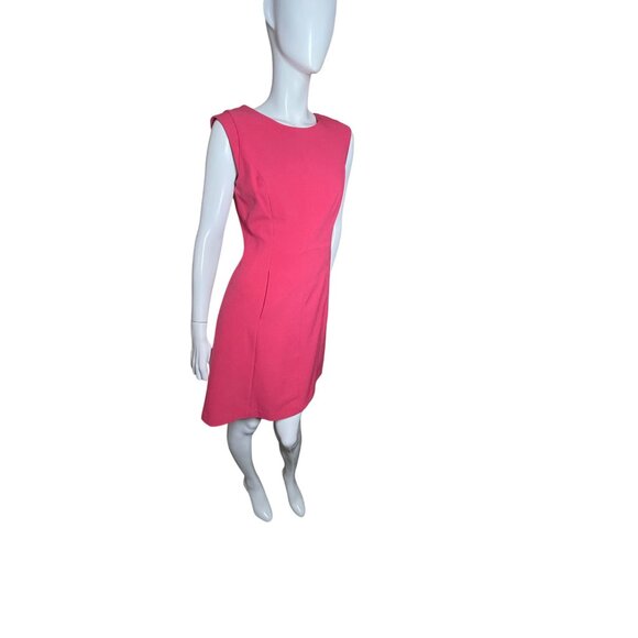 Vince Camuto Size 8 Dress Sleeveless Pink A-Line Classic Summer Women's Midi - Picture 9 of 16